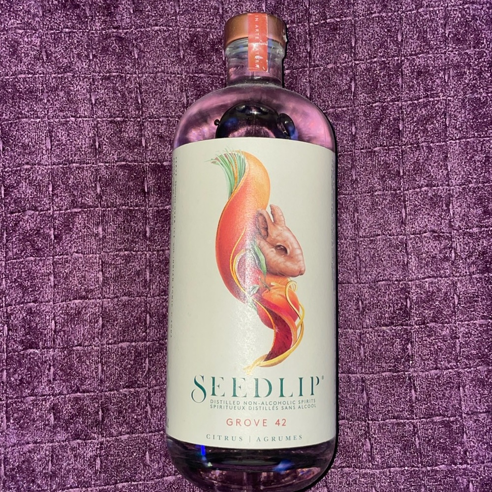 SEEDLIP DISTILLED NON ALCOHOLIC SPIRITS
ALCOOL GROVE 42 CITRUS AGRUMES water h2O